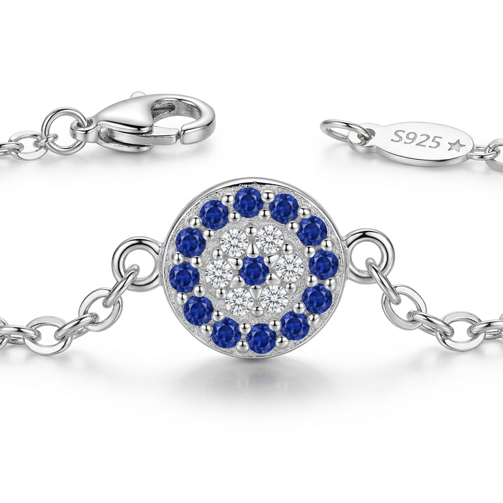 Bluestone Evil Eye Bracelet