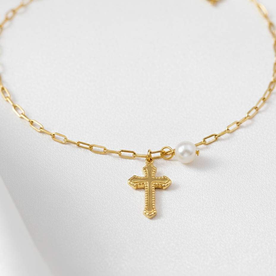 Glory Cross Anklet