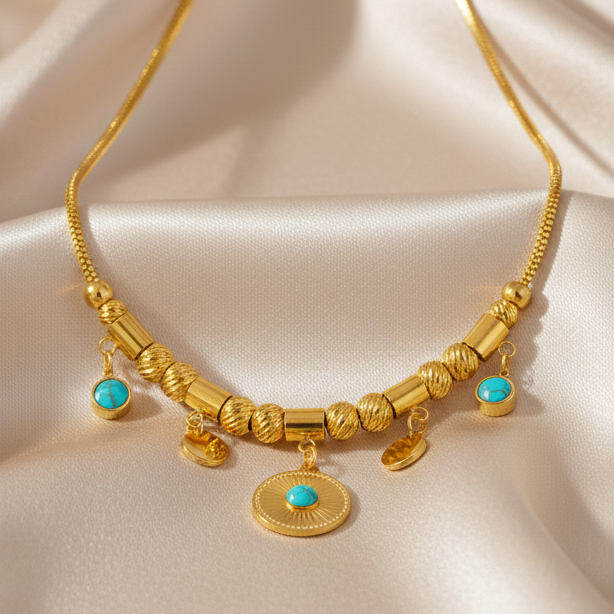 Turquoise Charms Pendant