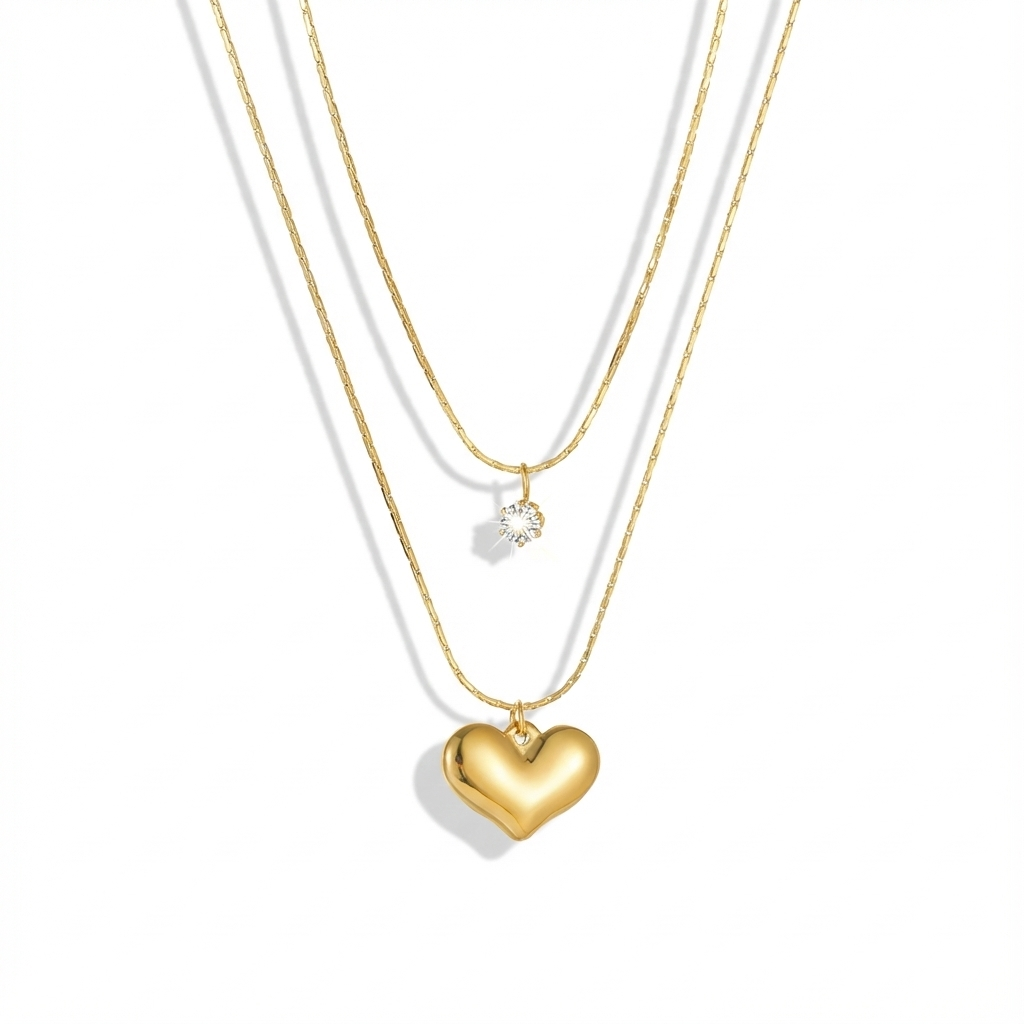 Crystal Heartline Pendant