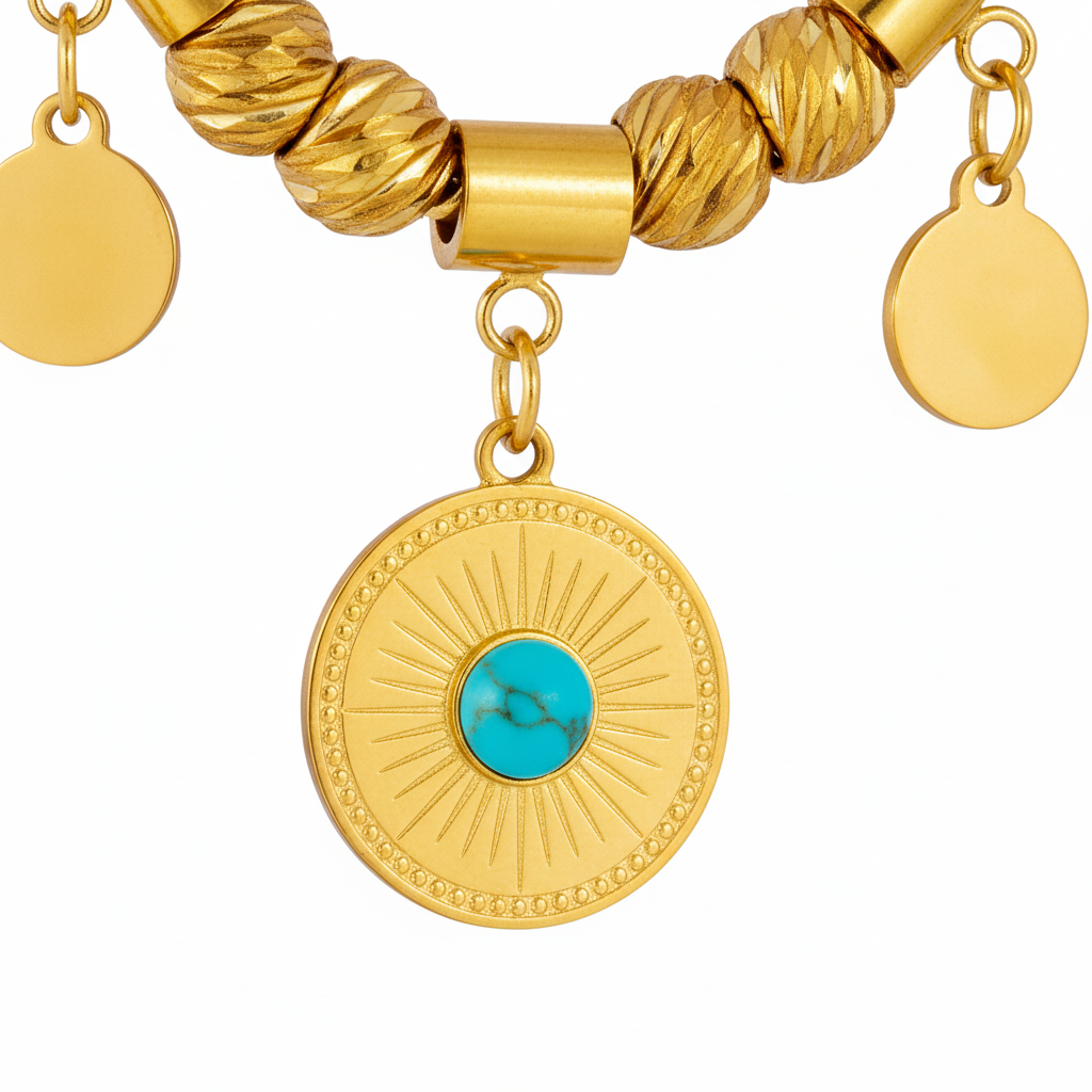 Turquoise Charms Pendant