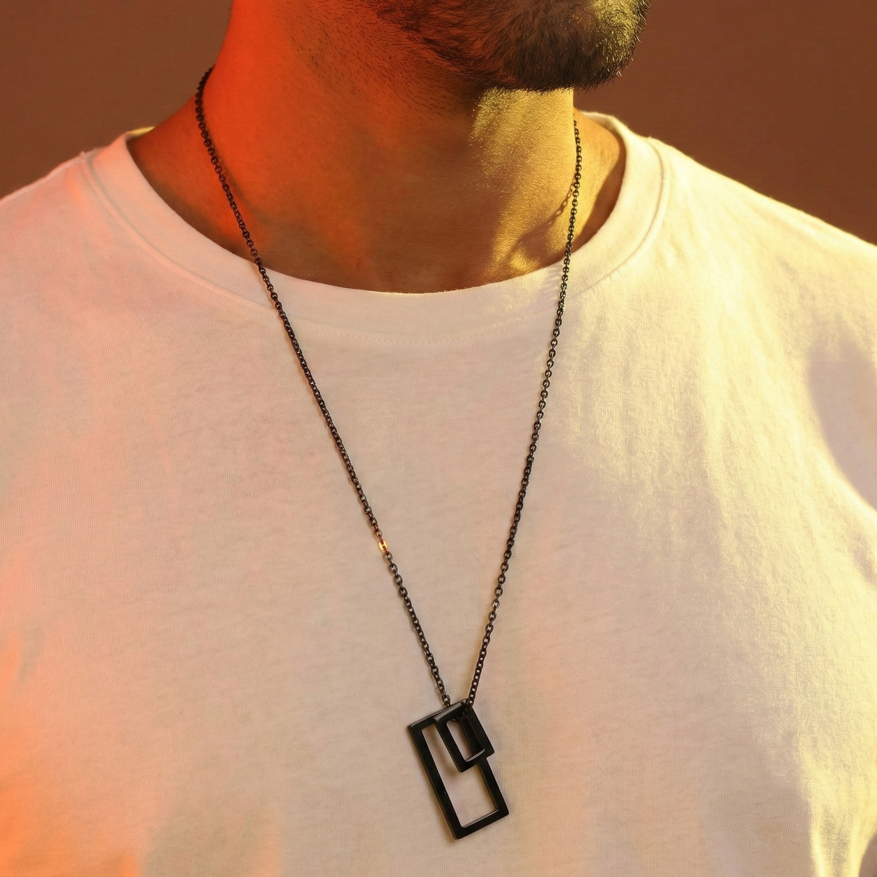 Geometric Cluster Pendant