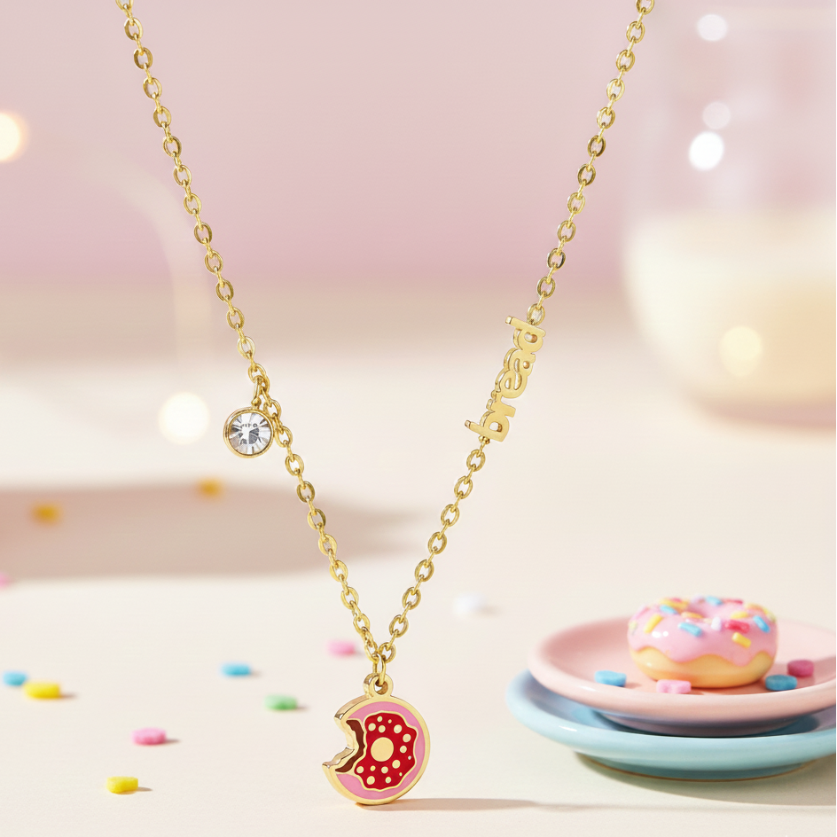 Donut Worry Necklace