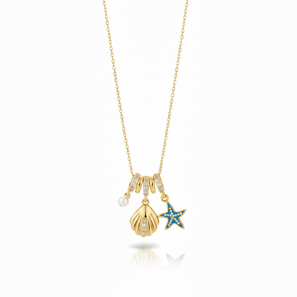 Seashell Star Necklace