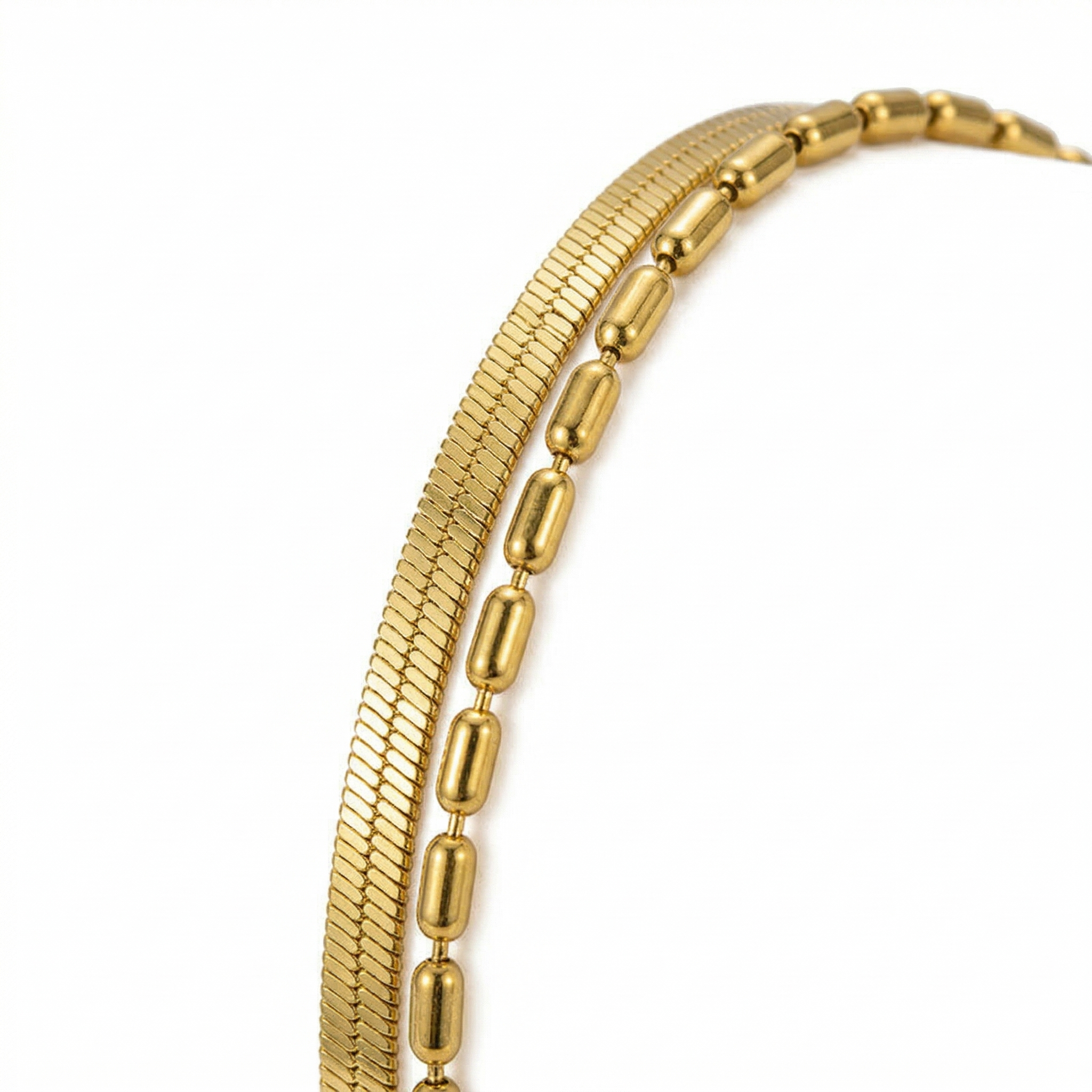 Snake Chain Beads Bracelet