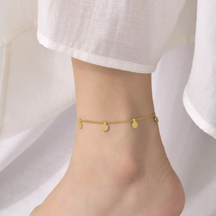 Golden Drops Anklet