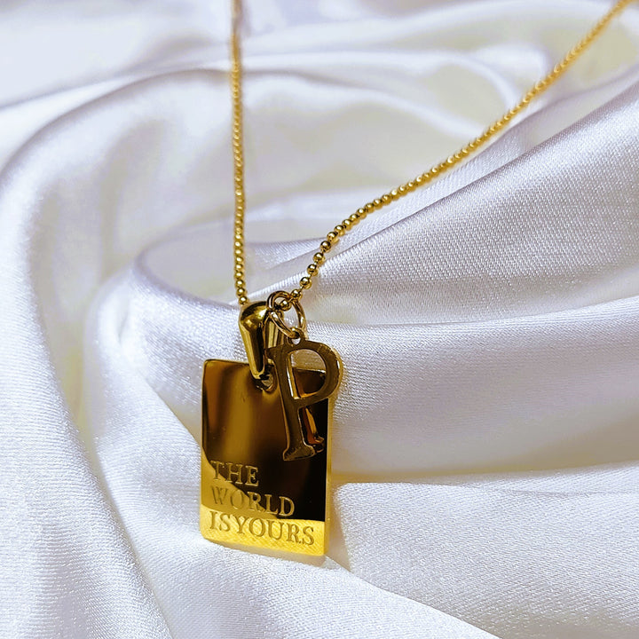 Personalized Timeless Chip Pendant
