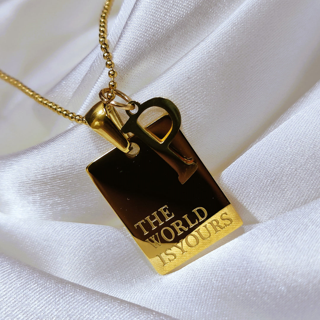 Personalized Timeless Chip Pendant
