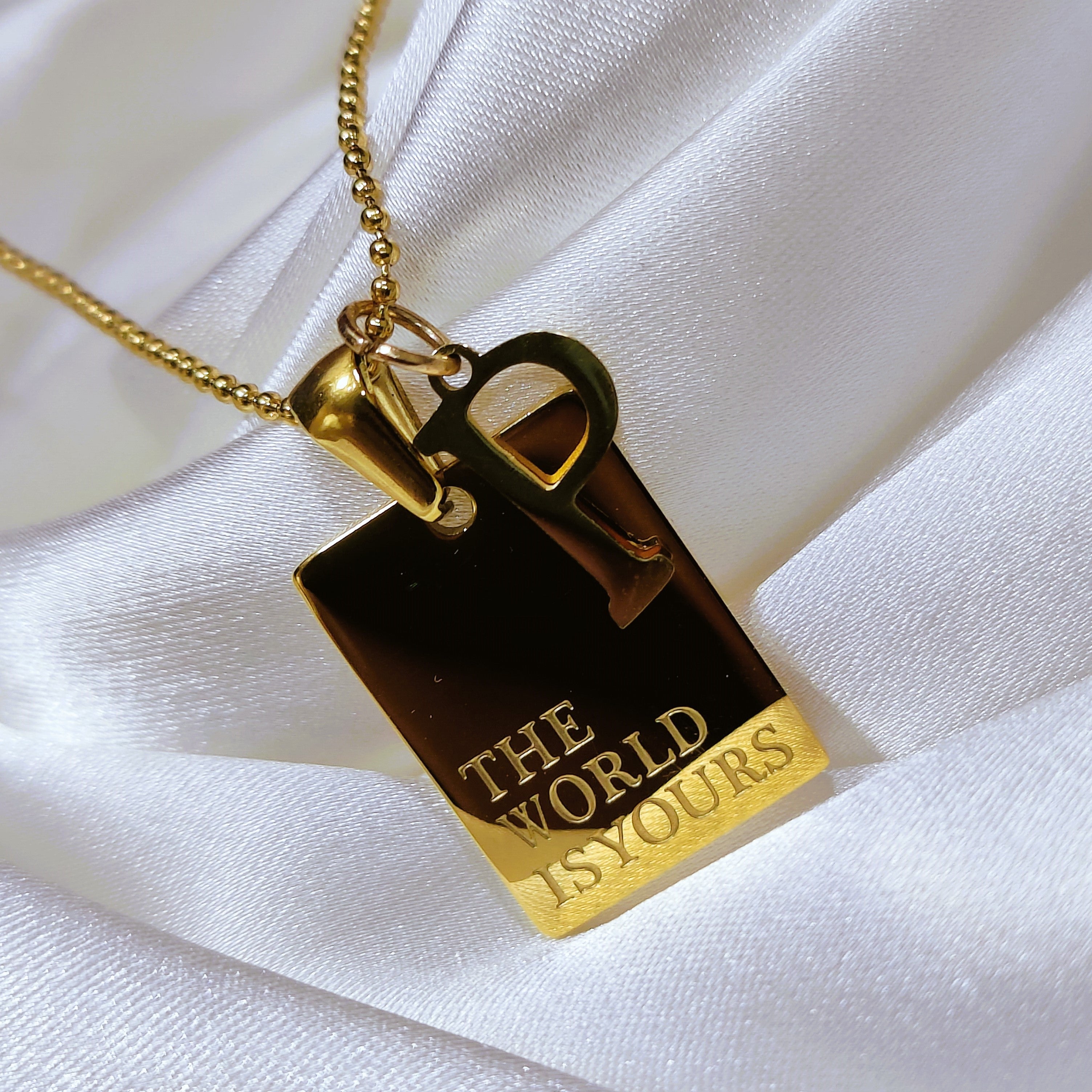 Personalized Timeless Chip Pendant