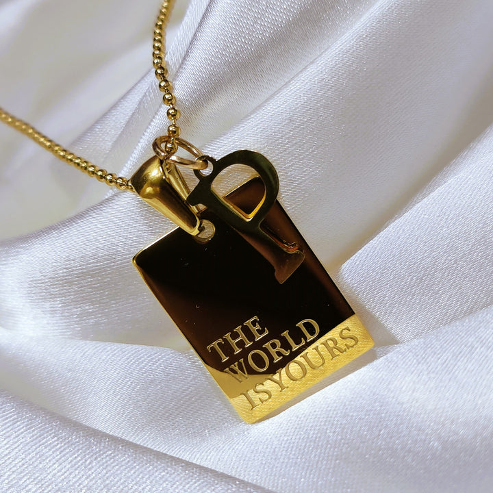 Personalized Timeless Chip Pendant