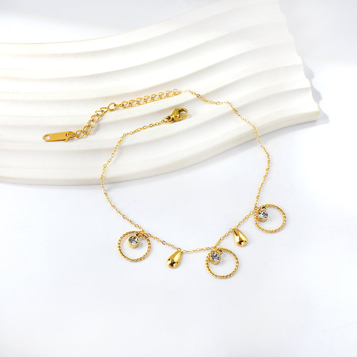 Sunlit Circles Anklet