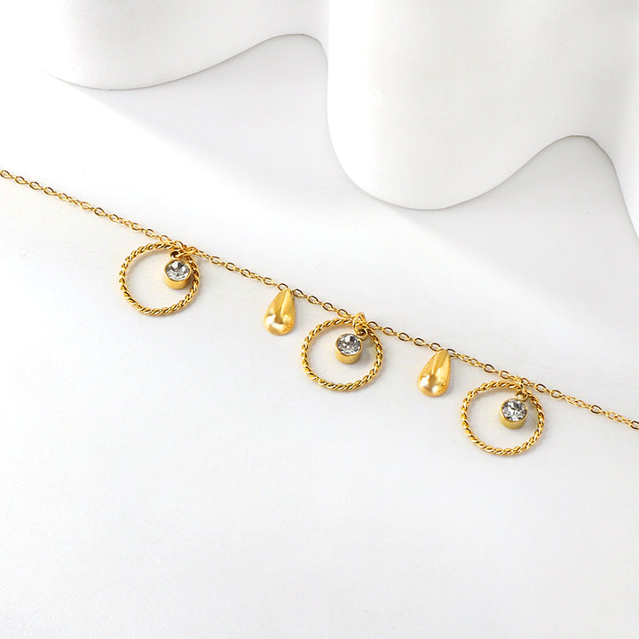 Sunlit Circles Anklet