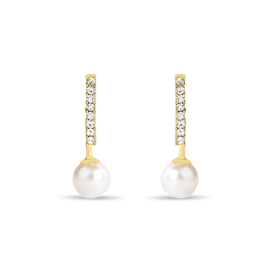 Pearl Bar Drop Studs