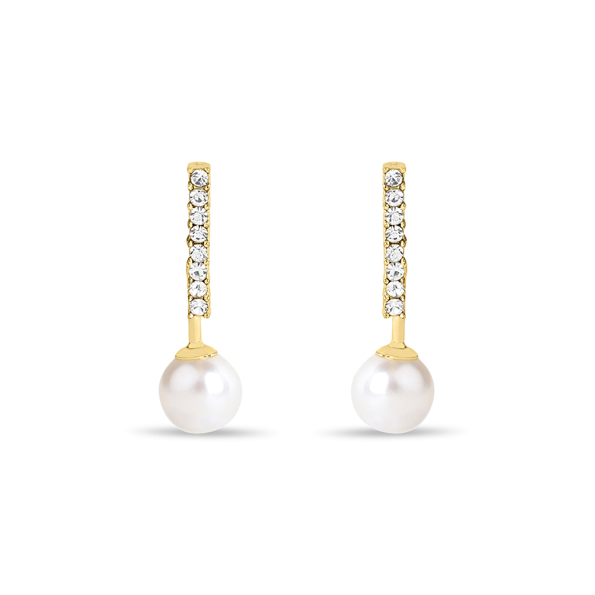 Pearl Bar Drop Studs