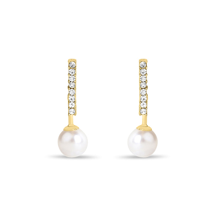 Pearl Bar Drop Studs