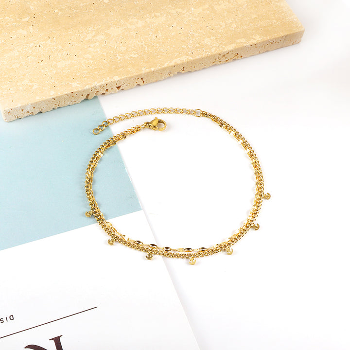 Dainty Anchor Trail Anklet