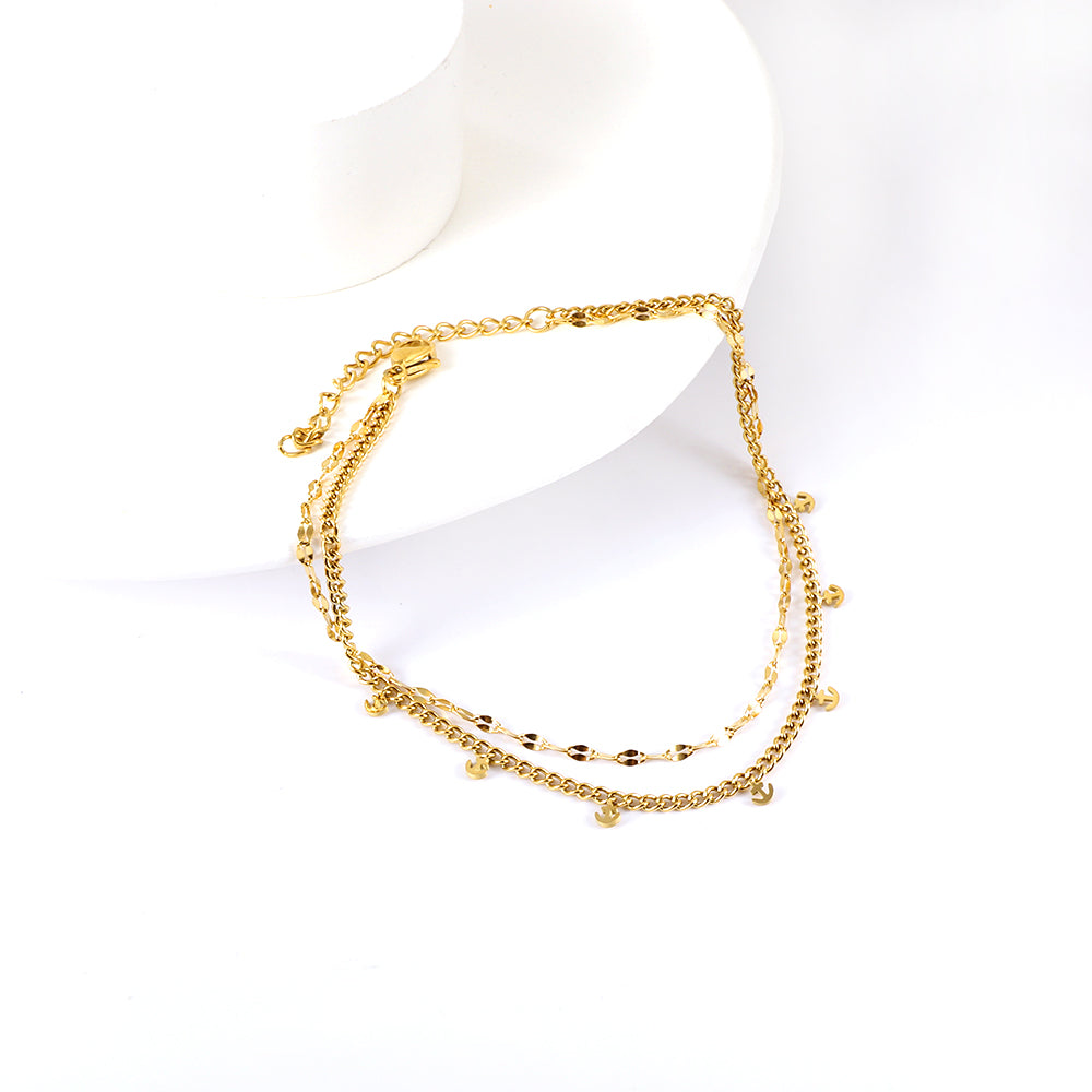 Dainty Anchor Trail Anklet