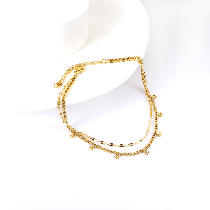 Dainty Anchor Trail Anklet