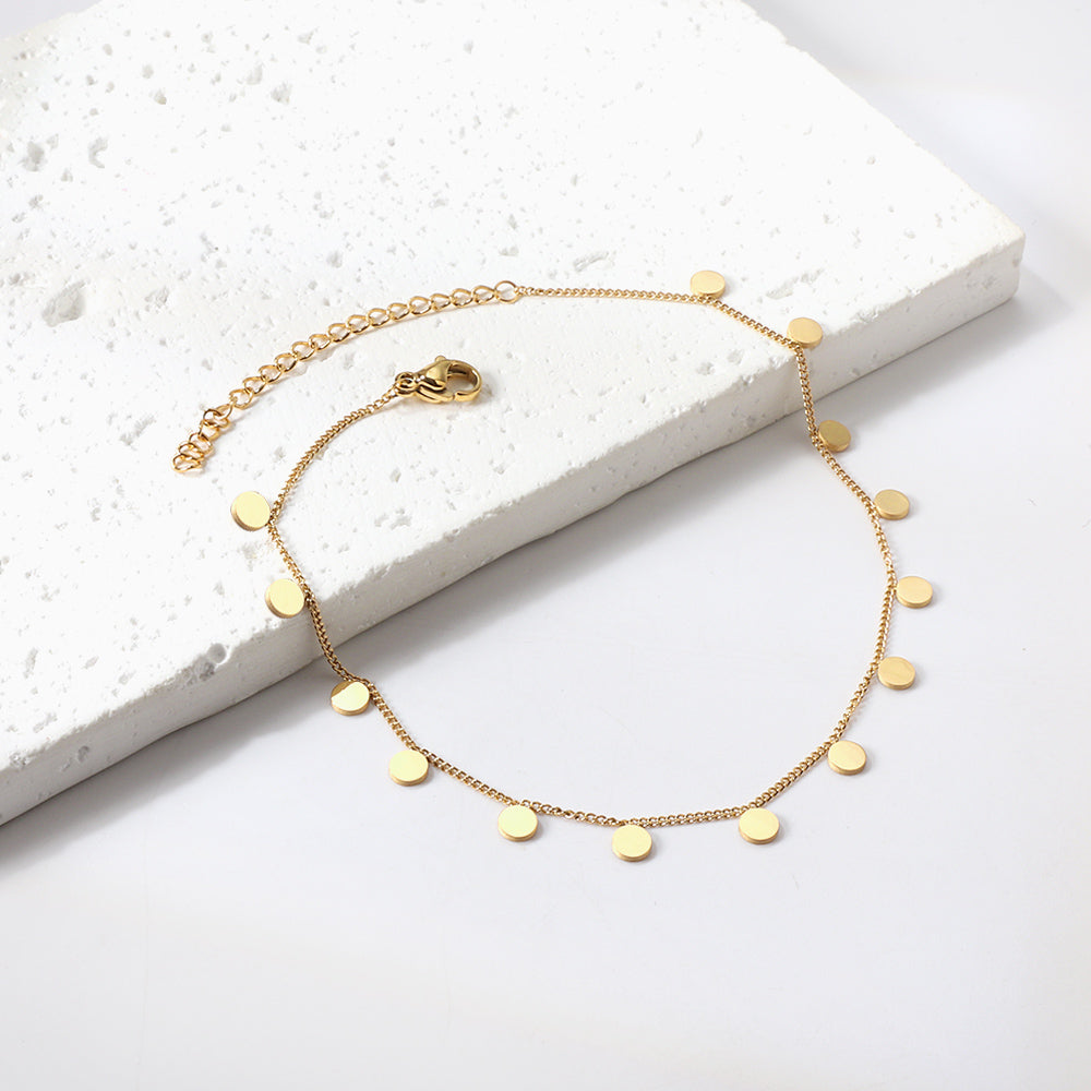 Golden Drops Anklet