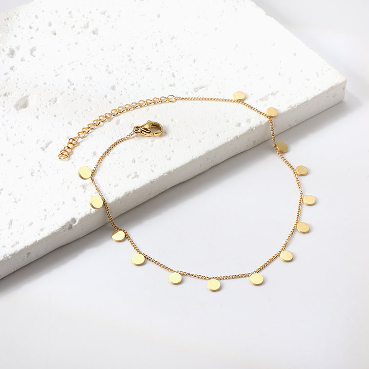 Golden Drops Anklet