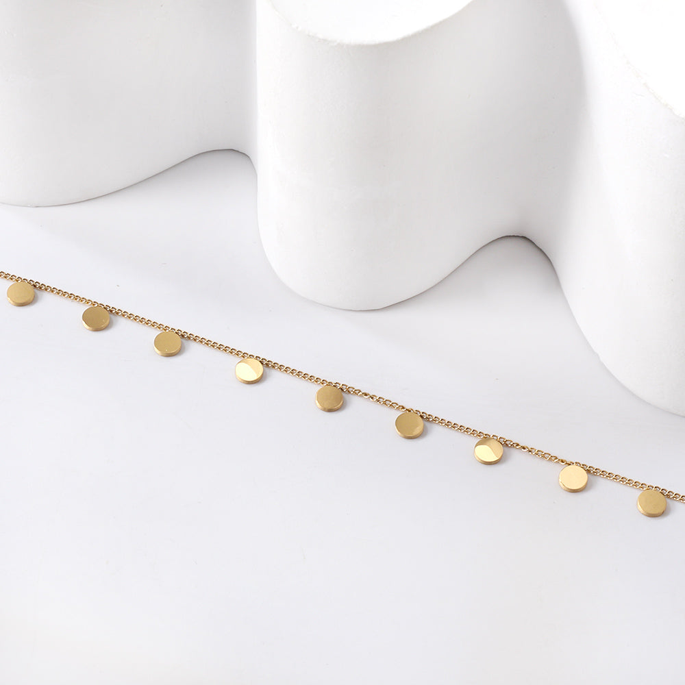 Golden Drops Anklet