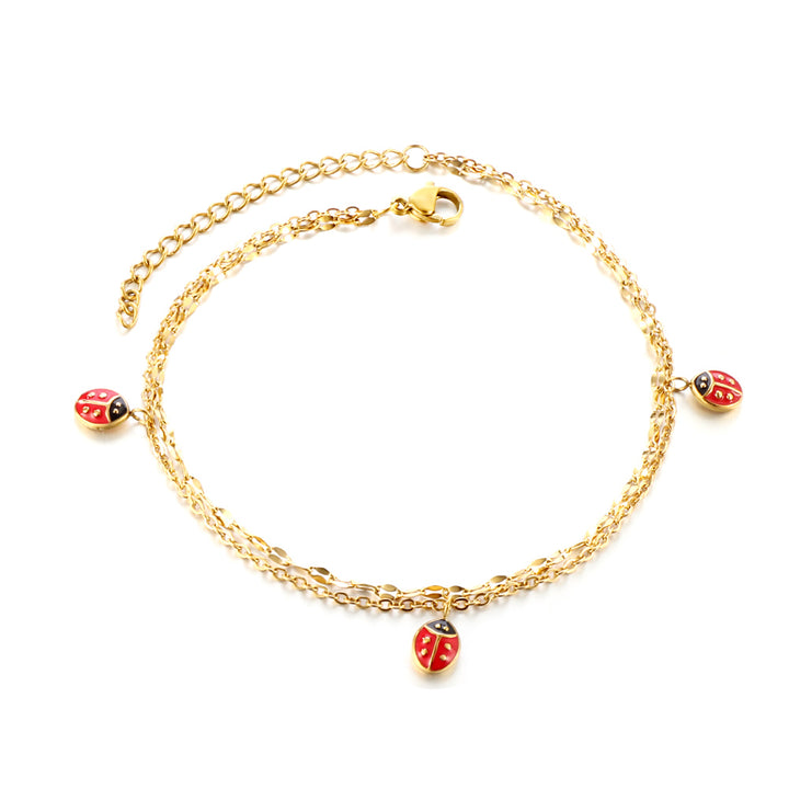 Lady Bug Anklet