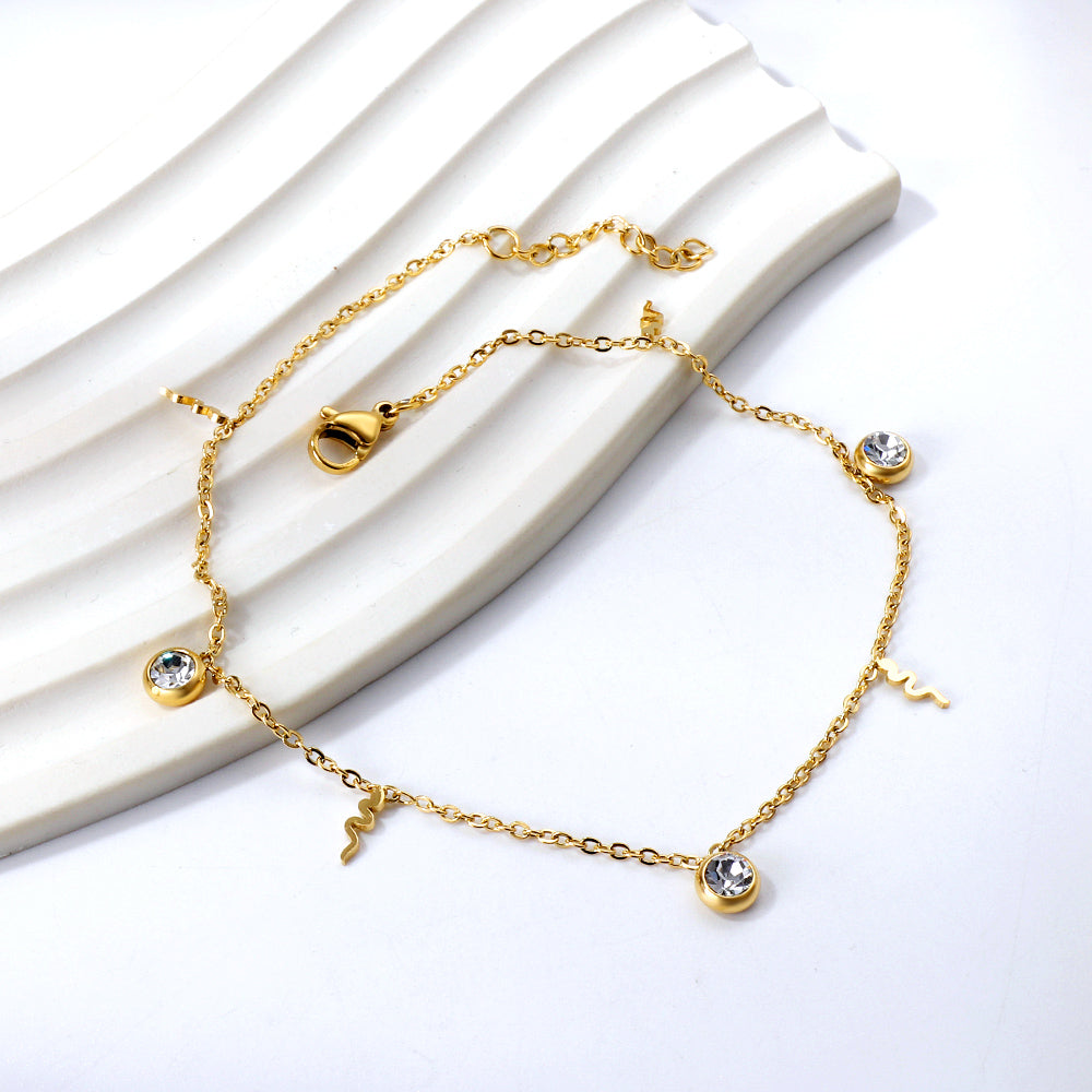 Starlit Snake Anklet