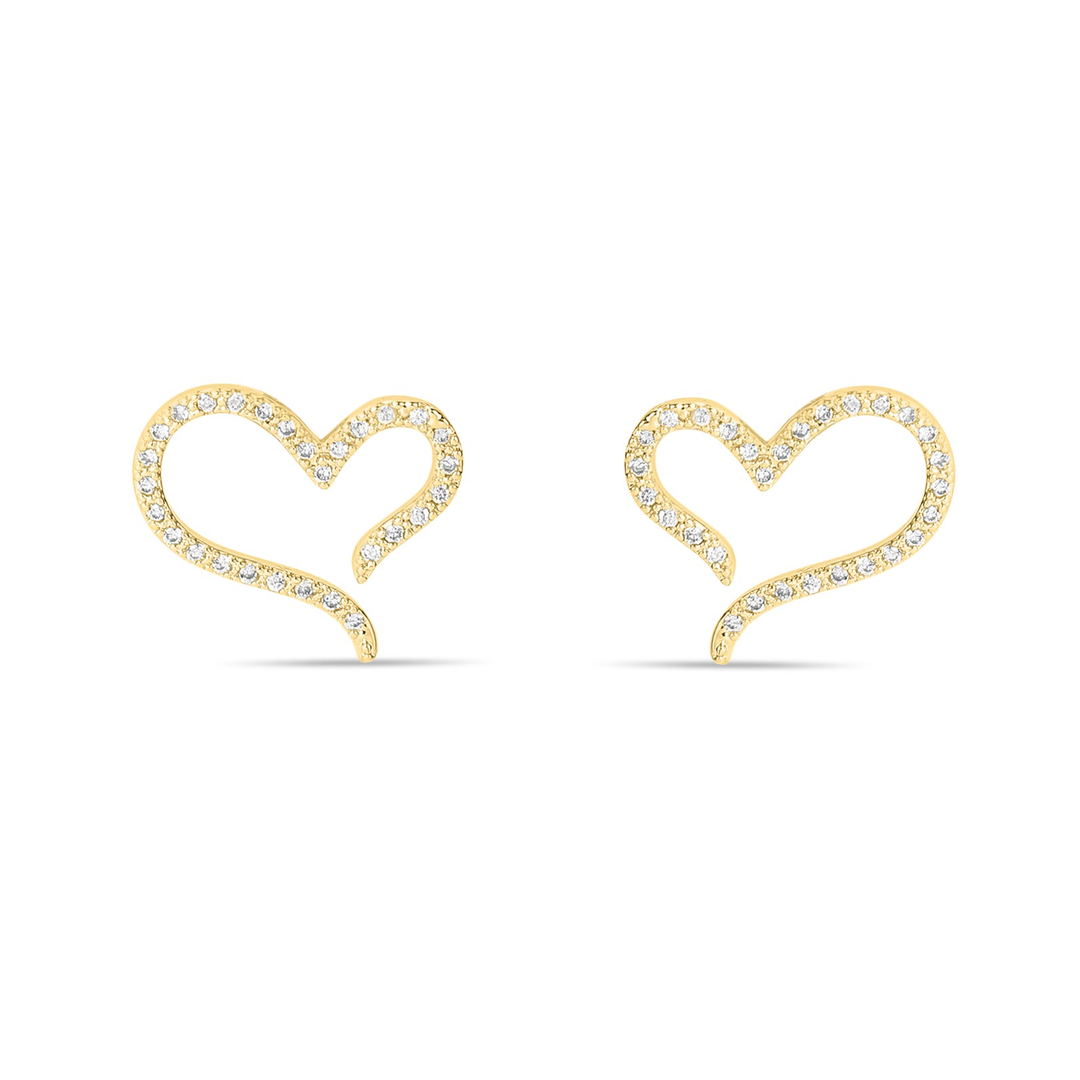 Embellished Heart Studs