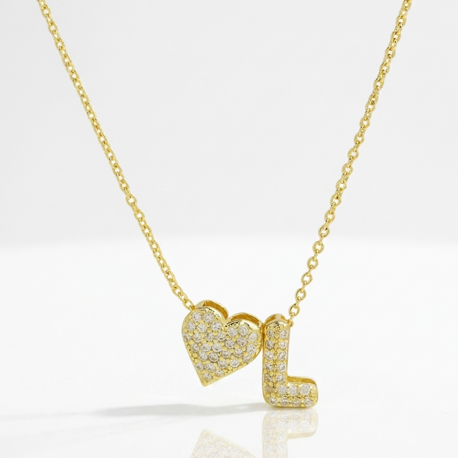 Personalized Amor Initials Pendant