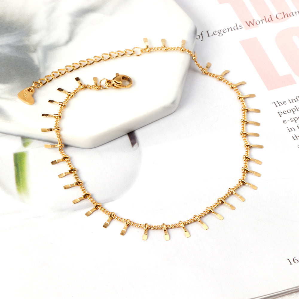 Golden Fringe Anklet