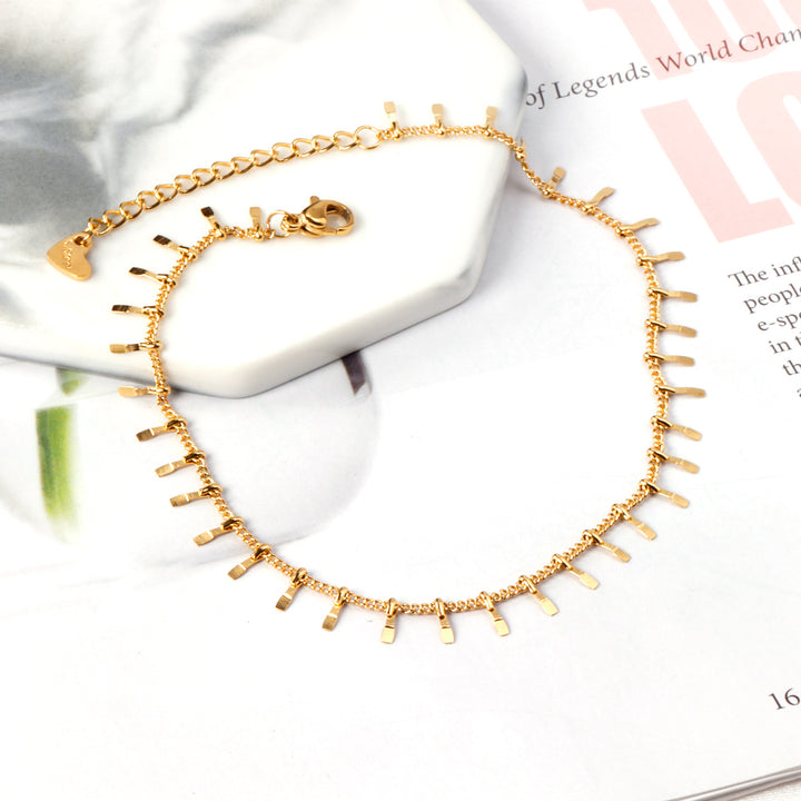 Golden Fringe Anklet