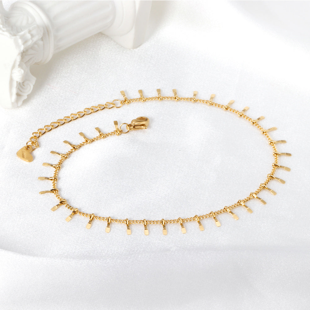 Golden Fringe Anklet