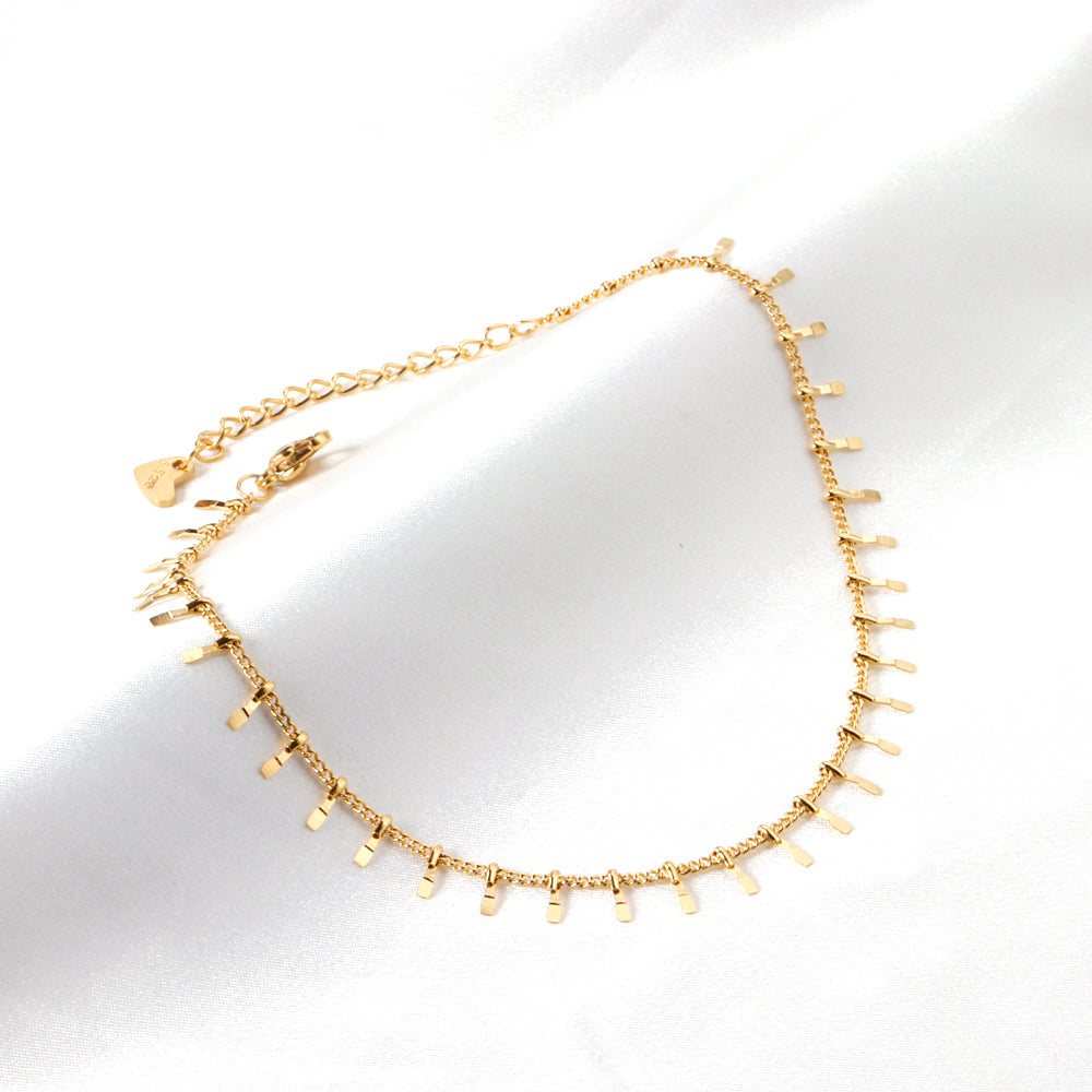 Golden Fringe Anklet