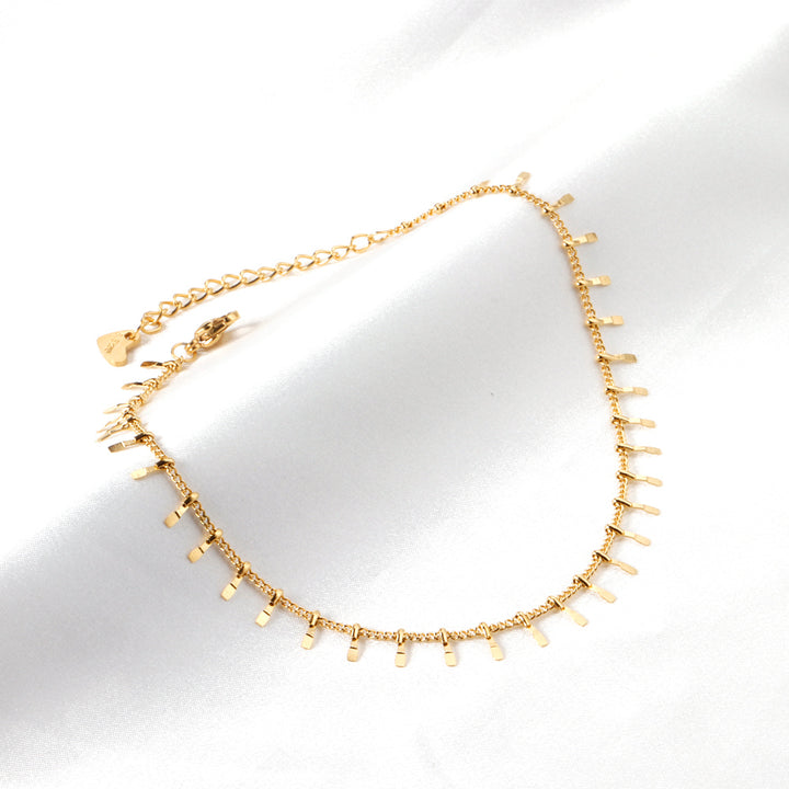 Golden Fringe Anklet