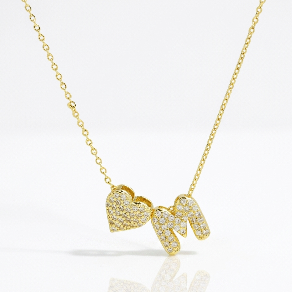 Personalized Amor Initials Pendant