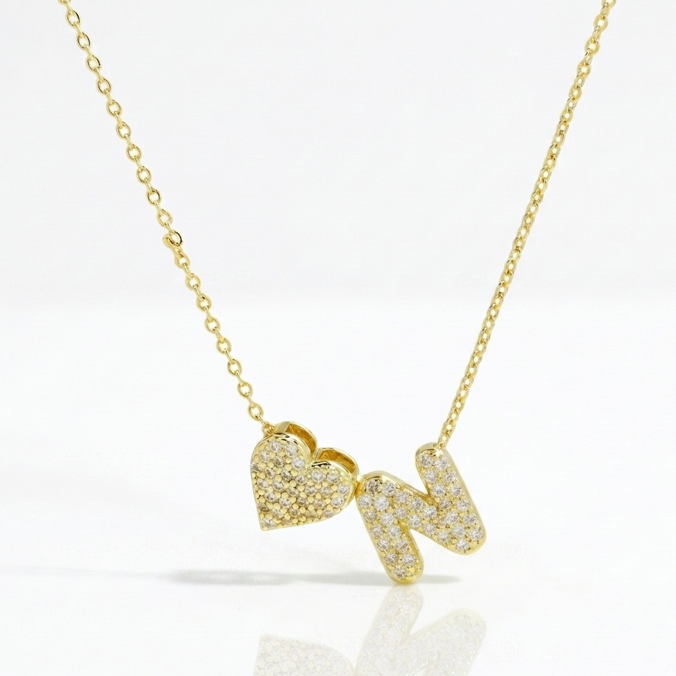Personalized Amor Initials Pendant