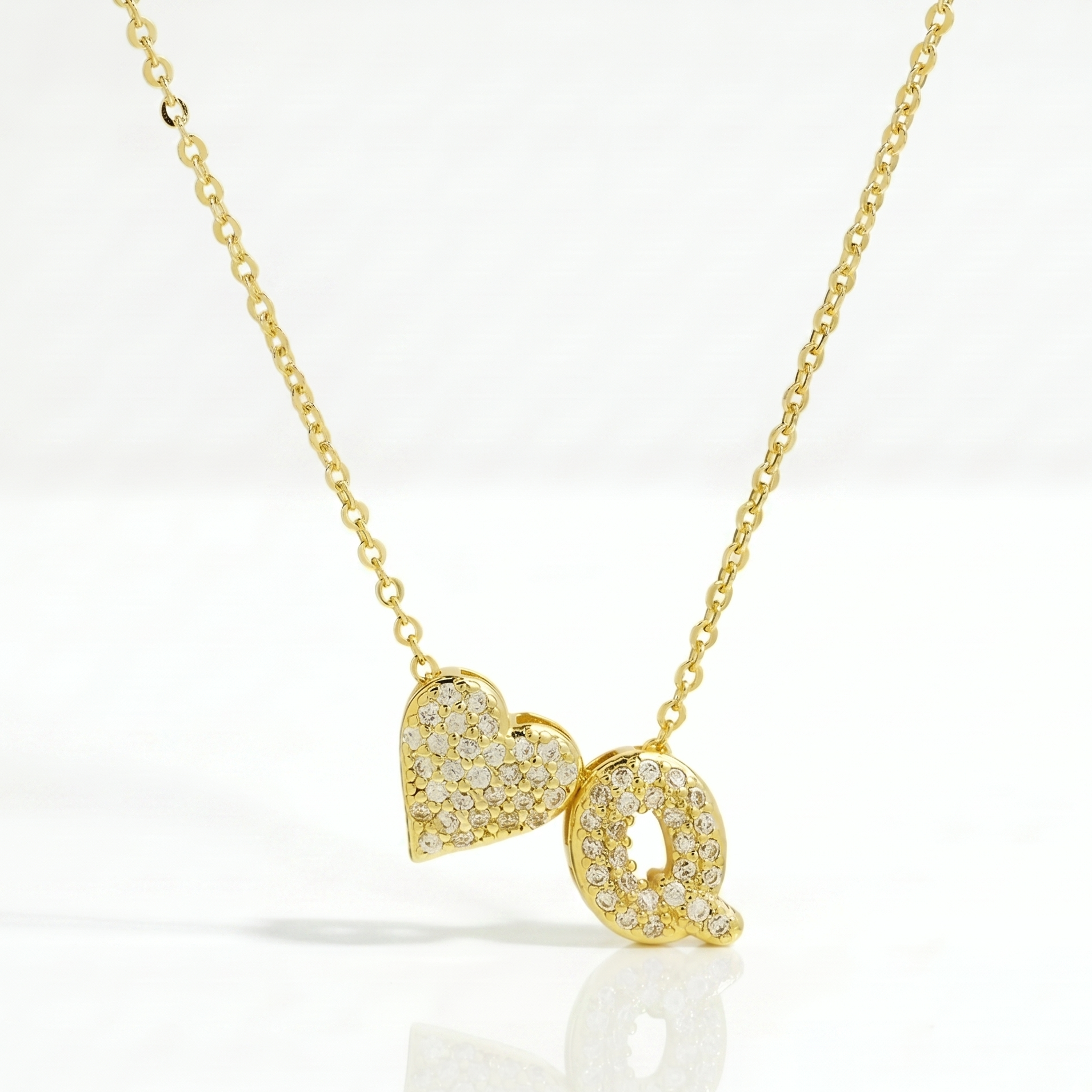 Personalized Amor Initials Pendant