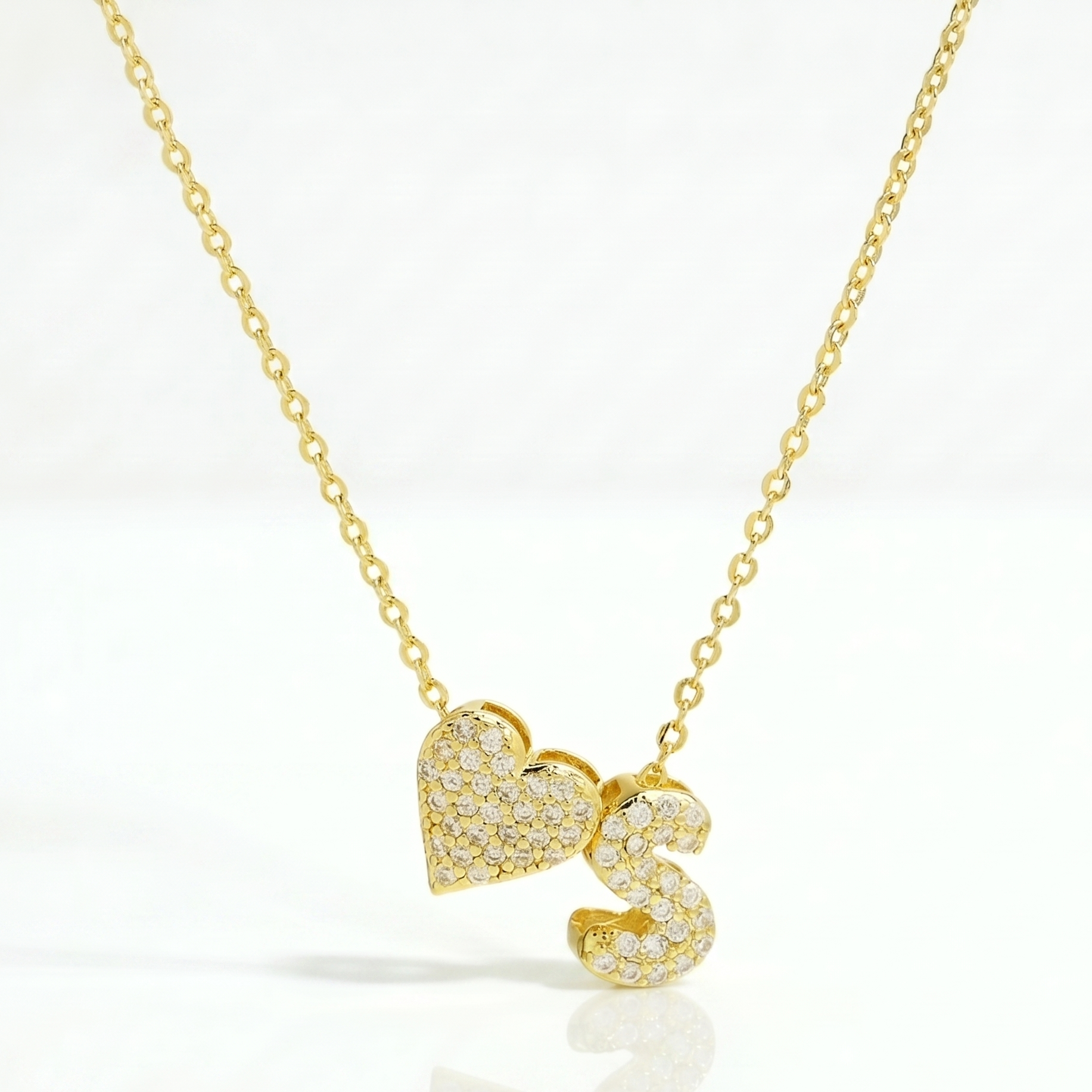 Personalized Amor Initials Pendant
