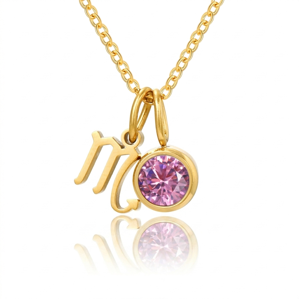 Birthstone Zodiac Pendant