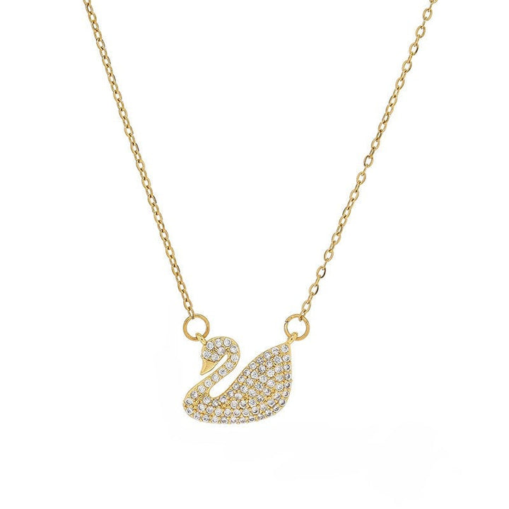 Embellished Swan Pendant