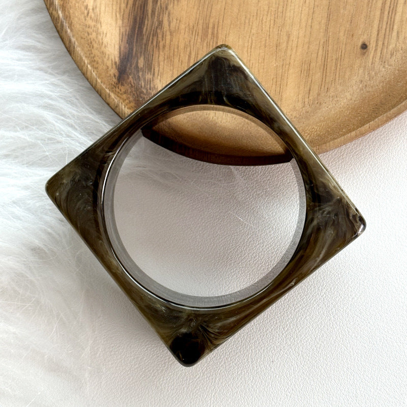 Resin Colorblock Bangle