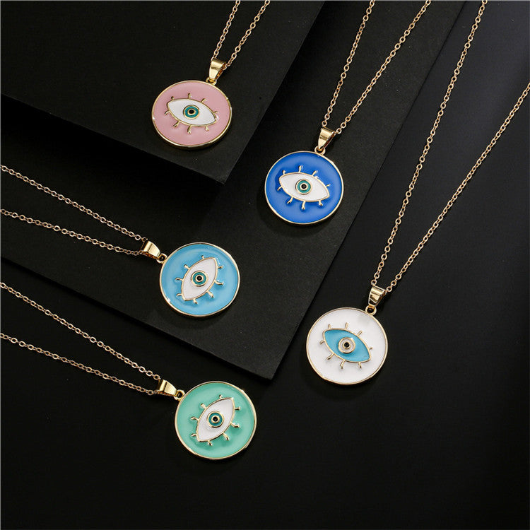 Evil Eye Coin Pendant freeshipping - FAB COUTURE