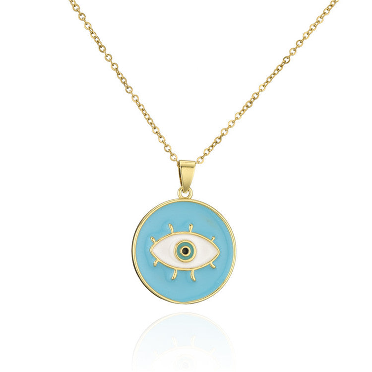 Evil Eye Coin Pendant freeshipping - FAB COUTURE
