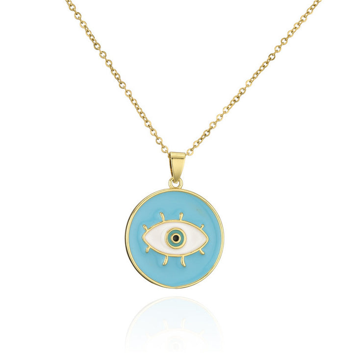 Evil Eye Coin Pendant freeshipping - FAB COUTURE