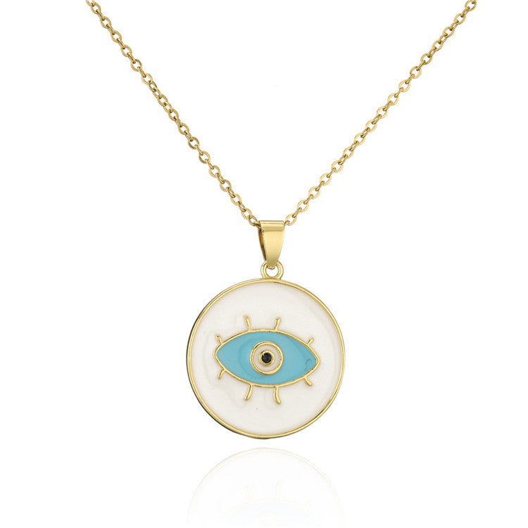 Evil Eye Coin Pendant freeshipping - FAB COUTURE
