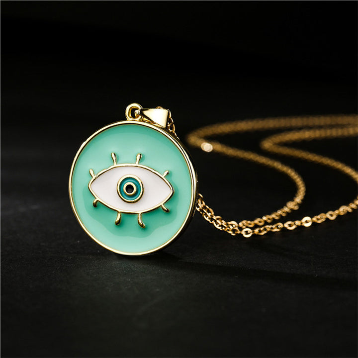 Evil Eye Coin Pendant freeshipping - FAB COUTURE