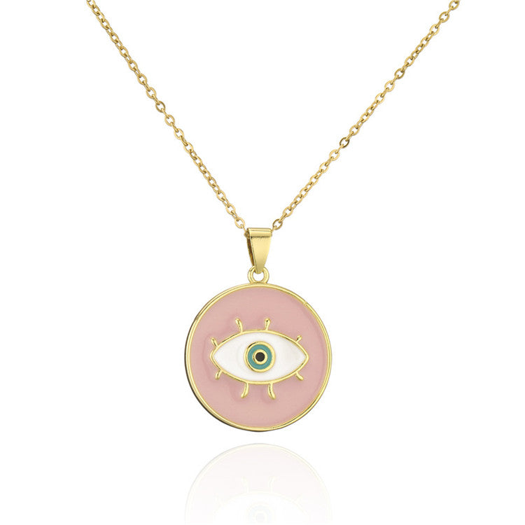 Evil Eye Coin Pendant freeshipping - FAB COUTURE