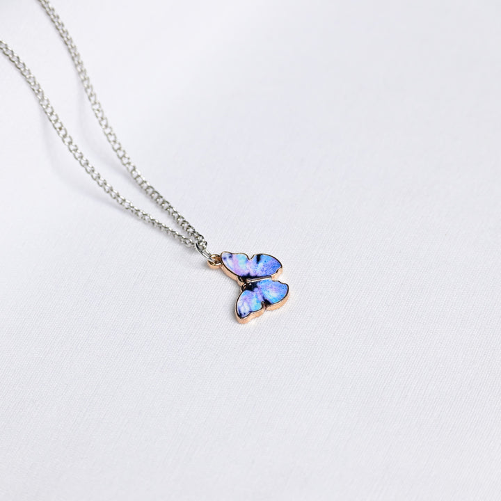 Lilac Butterfly Pendant - Fab Couture