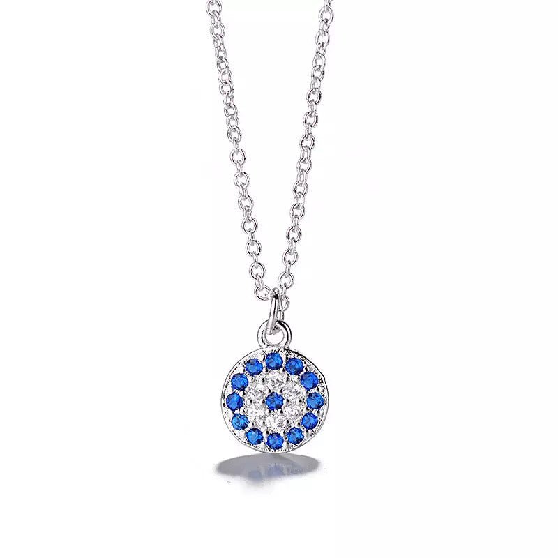 Bluestone Evil Eye Pendant - Fab Couture