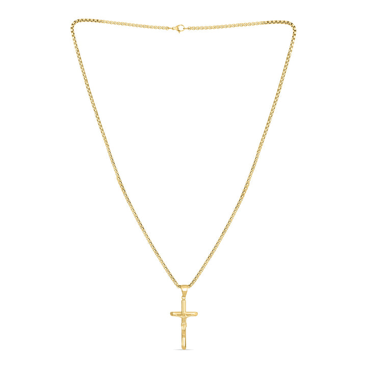 Crucifix Pendant (Gold) - Fab Couture